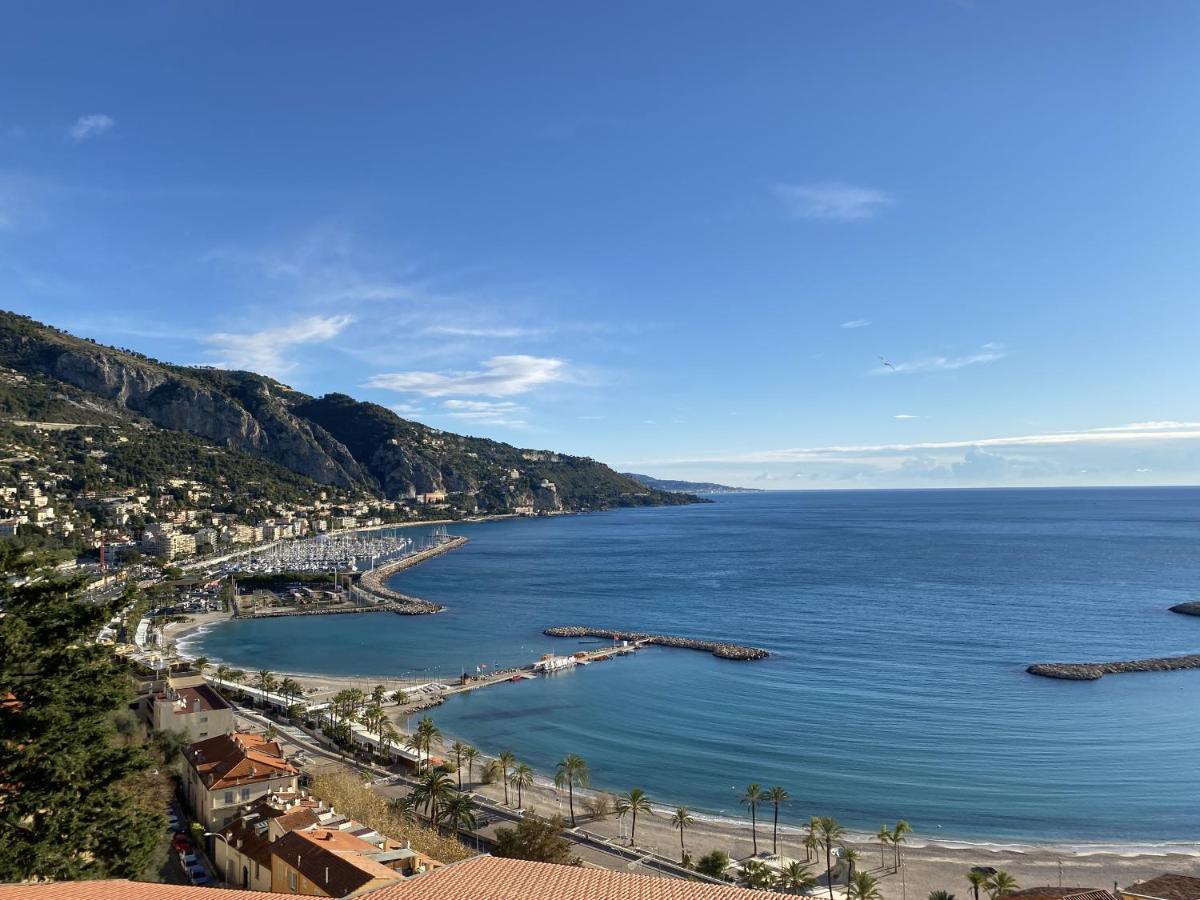 Le Vigia-Vue Mer-Terrasse-Climatisation-Parking Menton Exterior foto