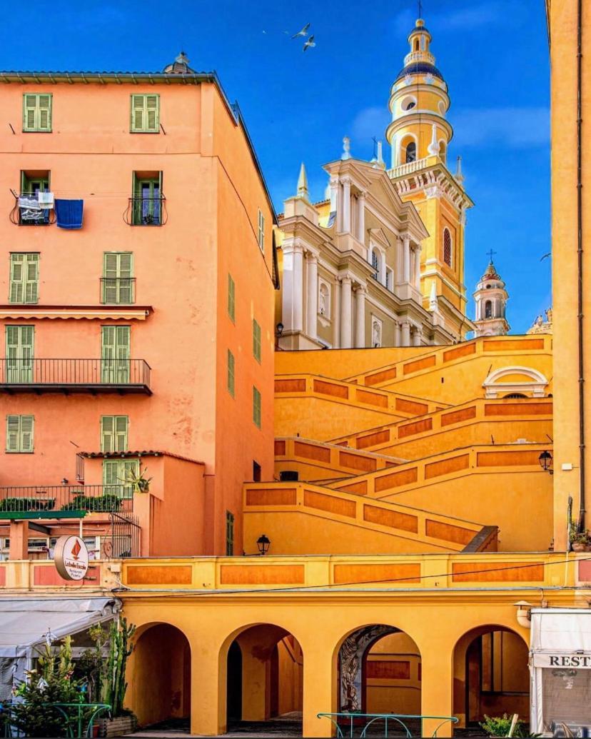 Le Vigia-Vue Mer-Terrasse-Climatisation-Parking Menton Exterior foto